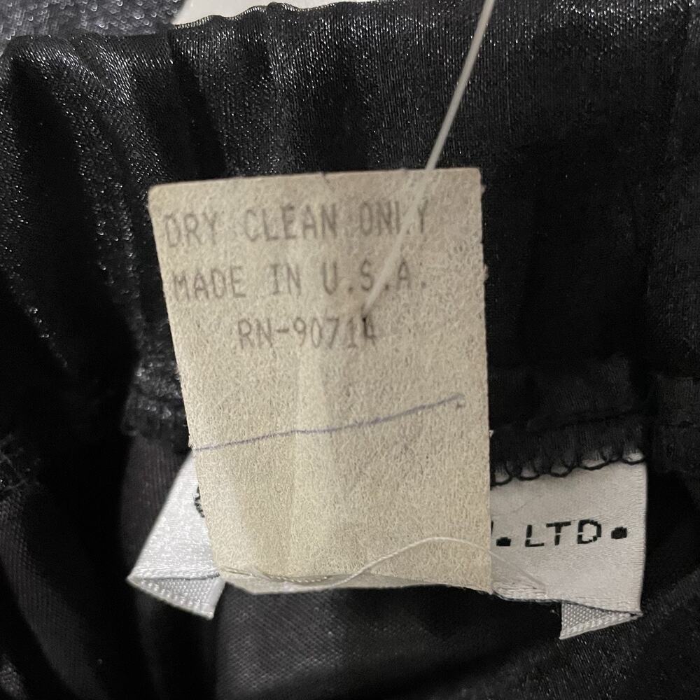 Vintage A Line Organza Long Skirt Size 6 Black NWT Deadstock JBS Ltd Formal Maxi - Picture 8 of 10